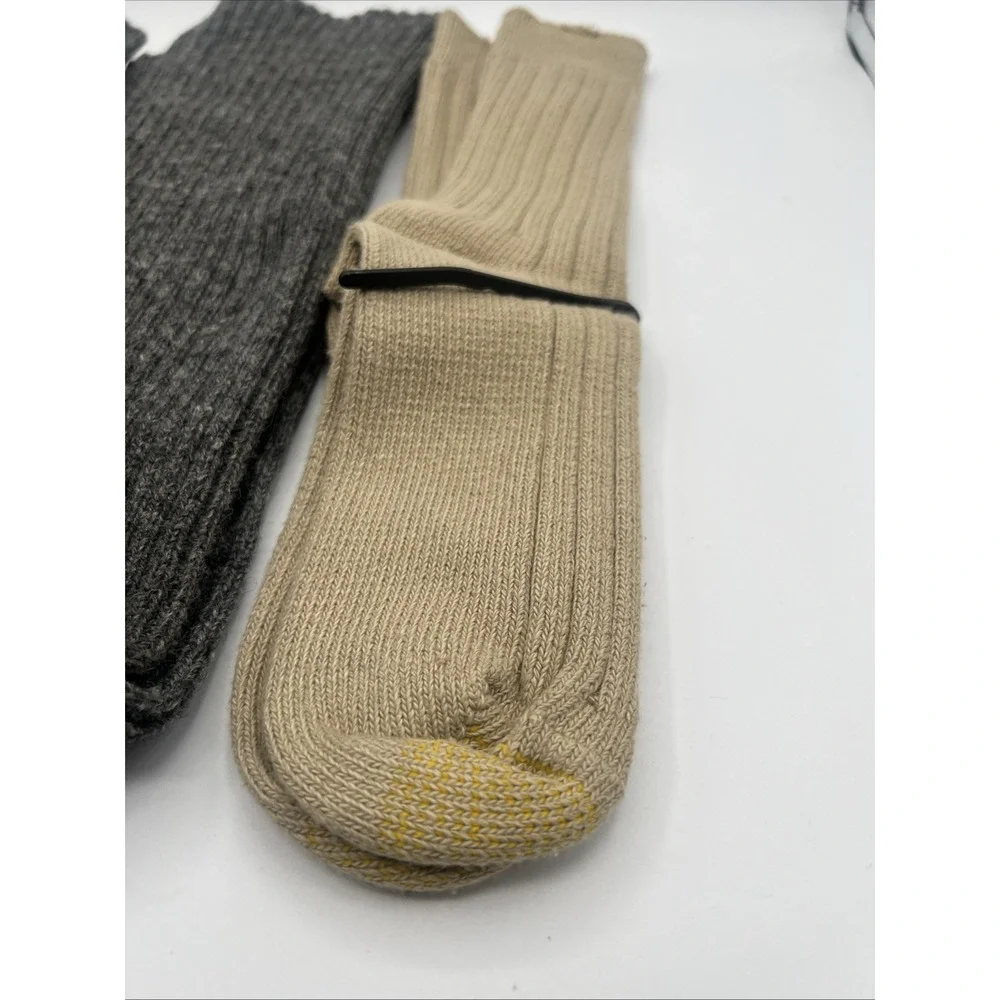 Womens Chunky Leg Warmers Gray Winter‎ Knit Wool Casual Ballet & Gold Toe Socks
